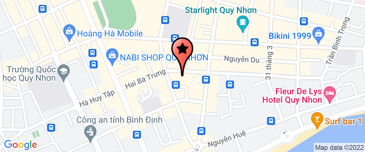Map go to Qui Nhon Container Joint Stock Company
