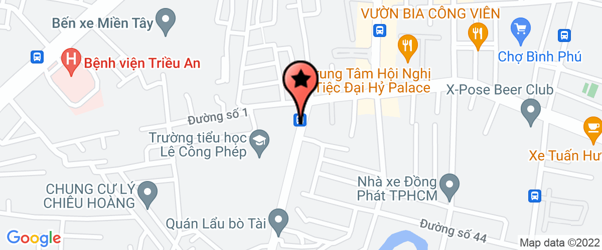 Map go to Hiep Chau Trading Company Limited