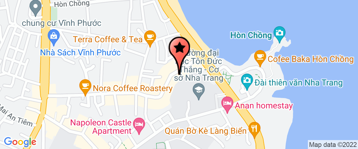 Map go to Trang An Nha Trang Company Limited