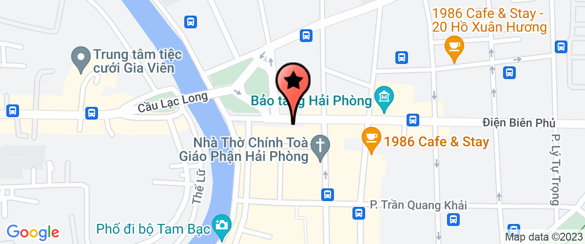 Map go to kinh doanh dich vu Ngoai thuong Hai phong Company