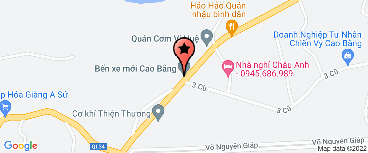 Bản đồ đến Công Ty TNHH Sửa Chữa ô Tô Cao Bằng