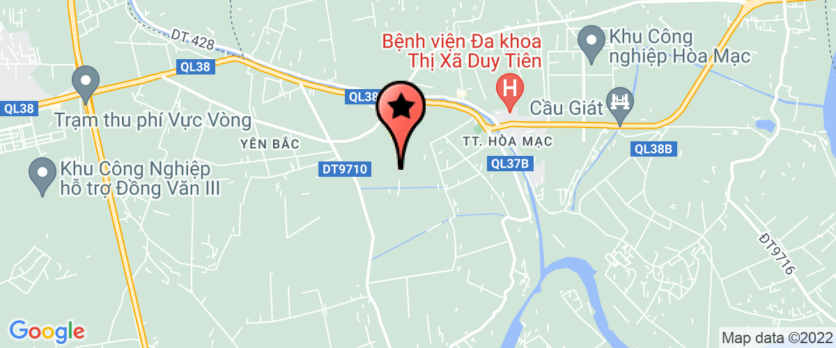 Map go to Bao hiem xa hoi Duy Tien District