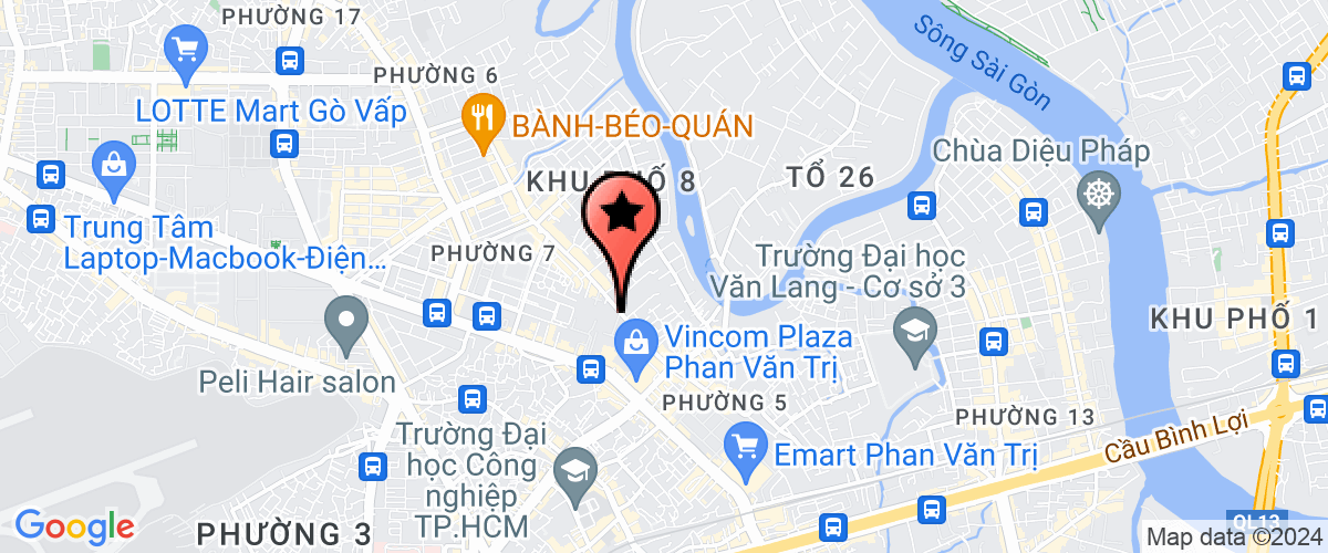 Map go to Toan Gia Bao Trading Company Limited