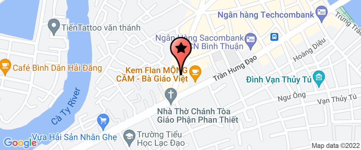 Map go to Hoi Nong Dan Tp Phan Thiet
