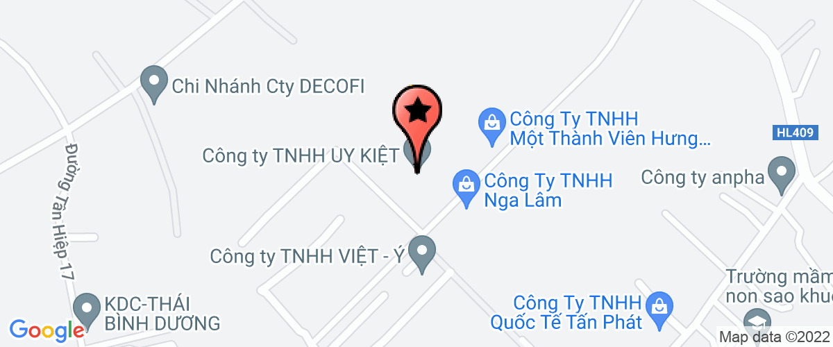 Map go to Hung Trang Trading Construction Investment Company Limited