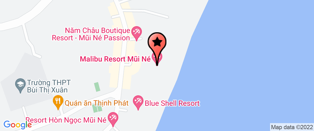 Map go to BQL Khu Ham Tien Mui Ne Travel