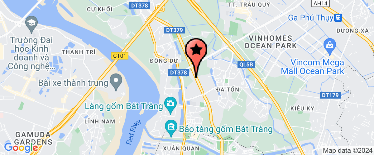 Map go to Trung Thuy Trading and Product Company Limited
