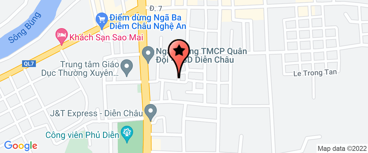 Map go to Branch of  Dien Chau.  Nghe An Medical Supplies Medicine District Pharmaceutical Joint Stock Company