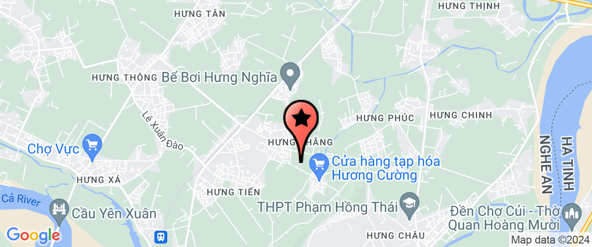 Bản đồ đến UBND xã Hưng Thắng