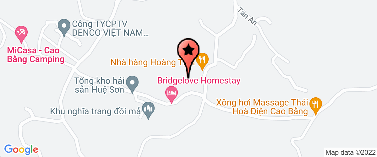 Map go to Bac Trung Cao Bang Company Limited