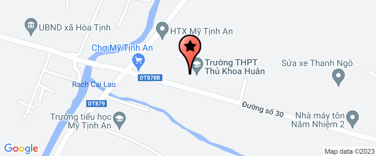 Map go to Minh Thanh Tien Giang Construction Company Limited