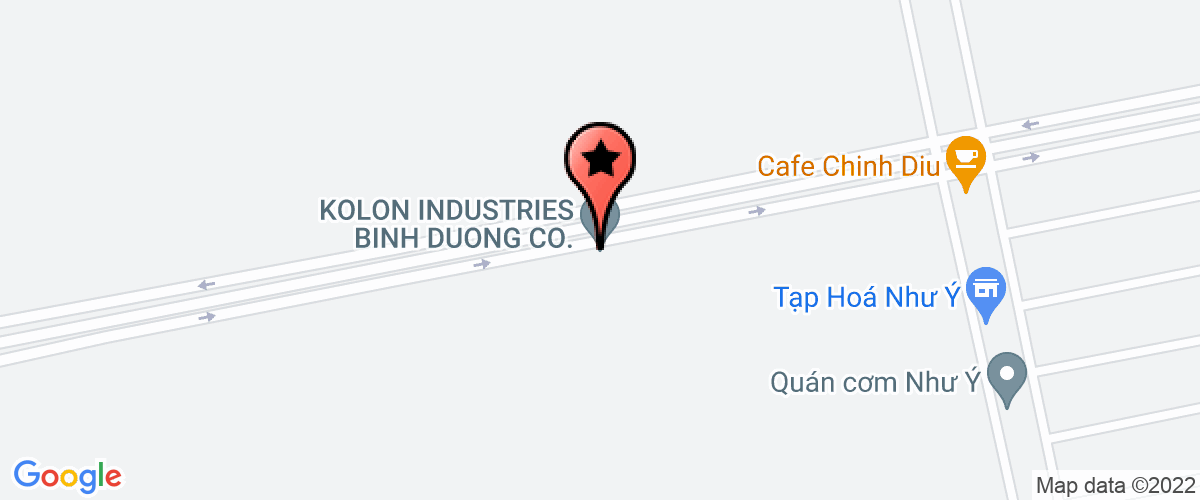 Map go to Kolon Industries Binh Duong Company Limited