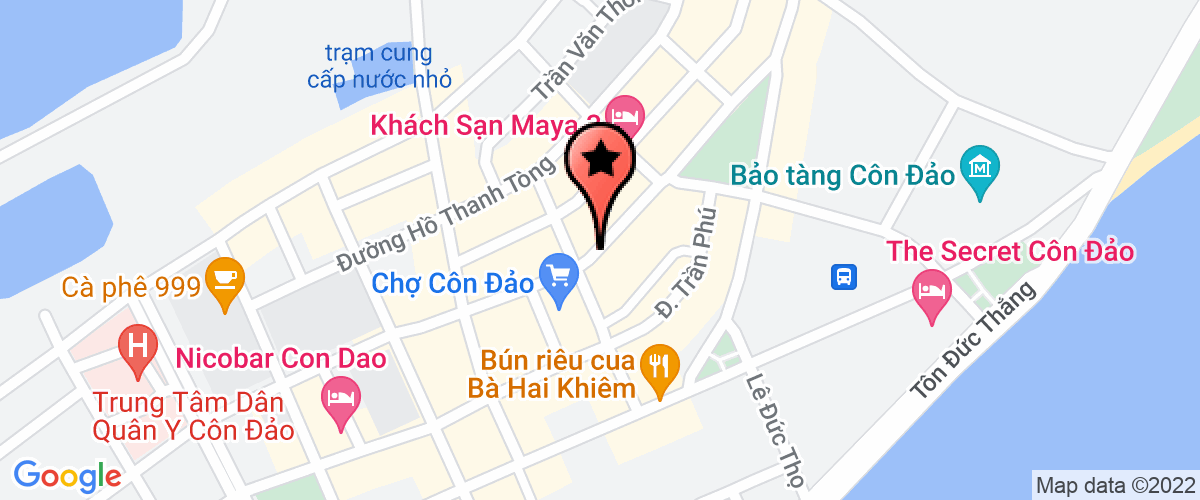 Map go to Con Son City Trading Travel Service Trading Company Limited