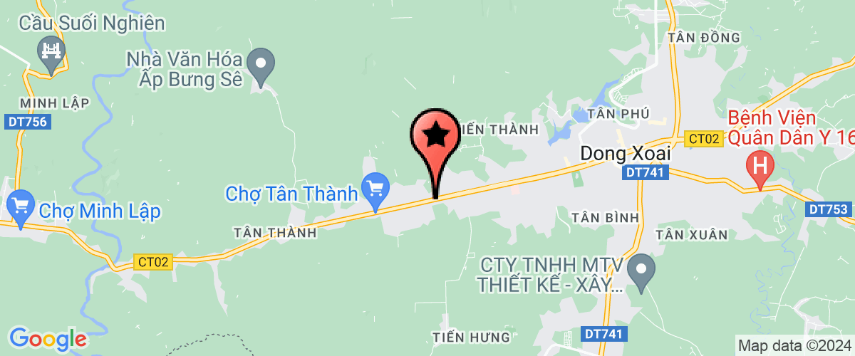 Map go to O To Minh Dung Company Limited