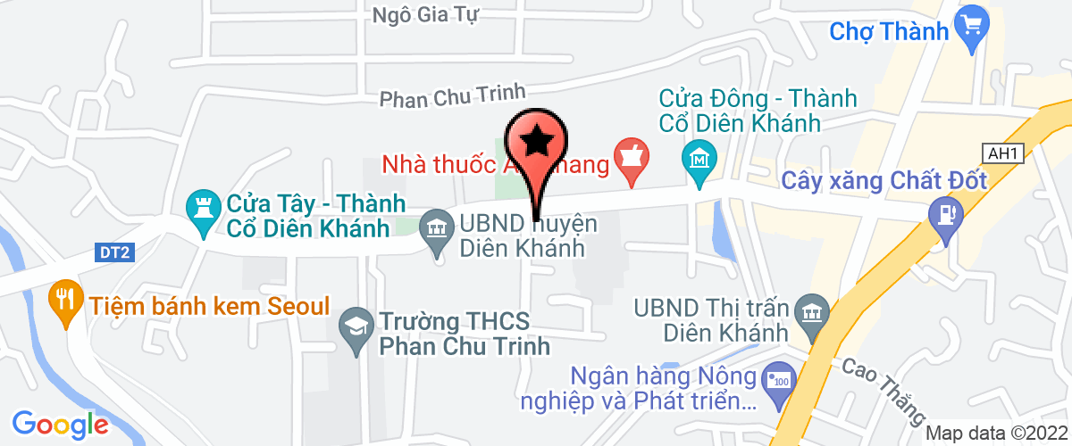 Map go to Toa an Nhan Dan Dien Khanh District
