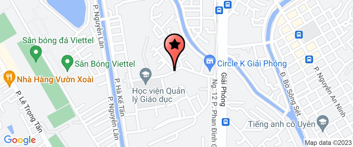 Bản đồ đến Công Ty Cổ Phần Đầu Tư Và Xây Dựng Icc Việt Nam