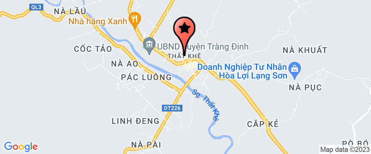Map go to Hat kiem lam Trang Dinh District