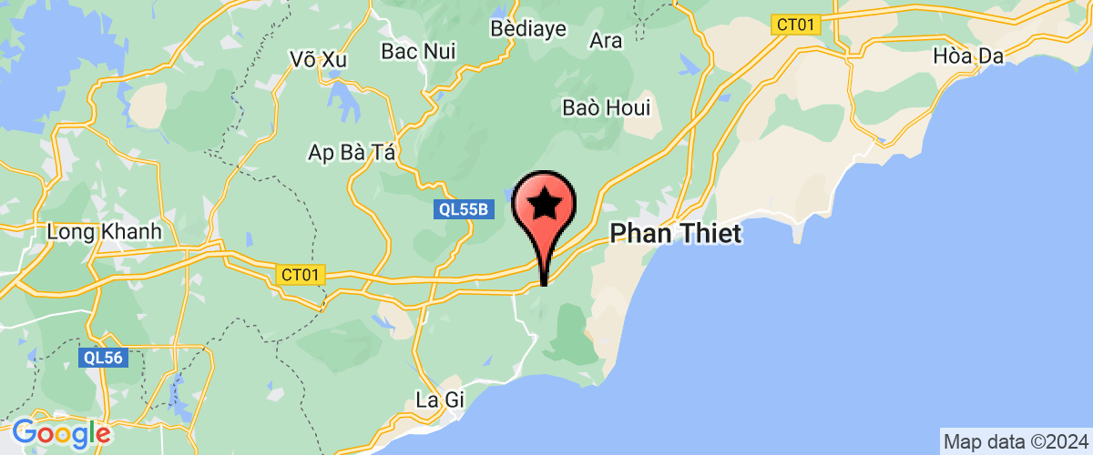 Map go to Cong An Ham Thuan Nam District
