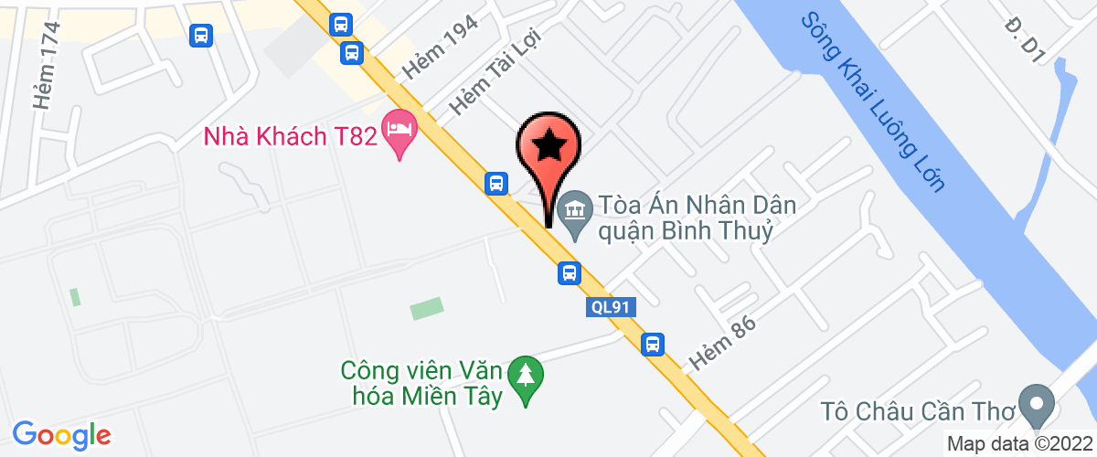Bản đồ đến Công Ty TNHH Thương Mại Dịch Vụ Quảng Cáo Cửu Long Nam
