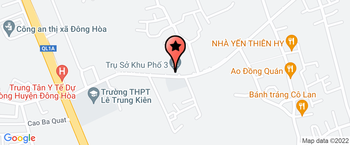 Map go to Branch of Yen Binh Seafood Company Limited