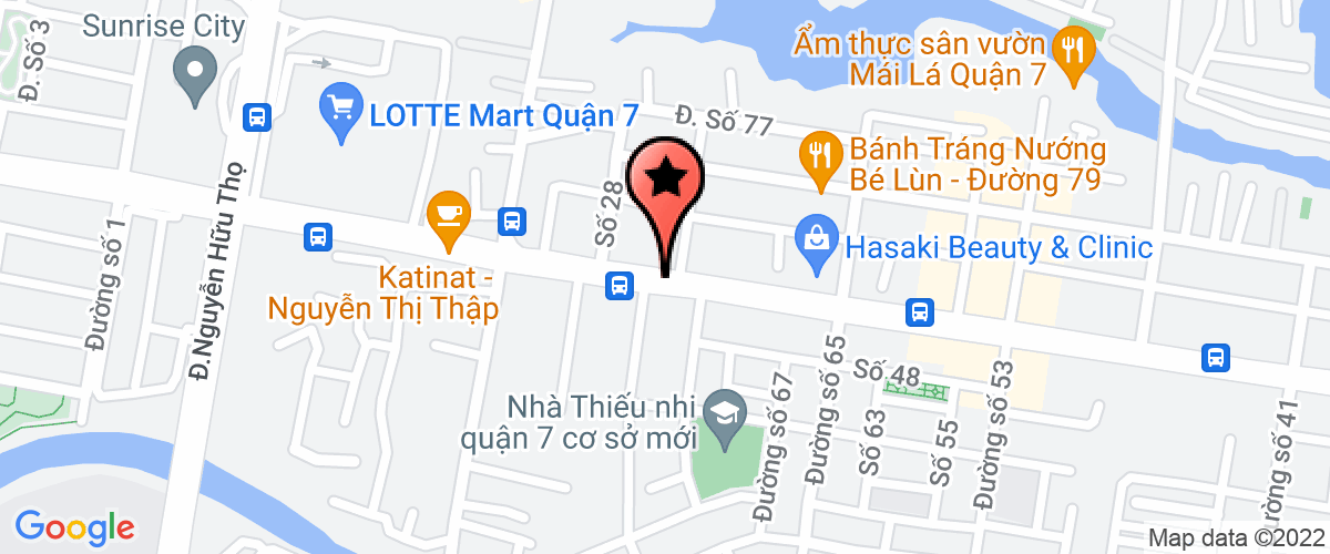 Map go to Da Huong Massage Sauna Company Limited