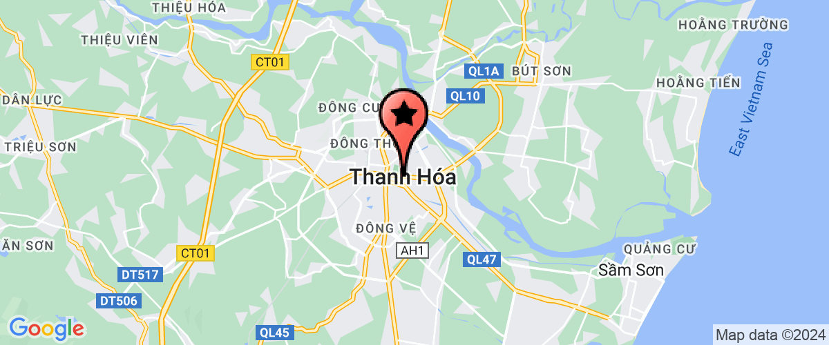 Map go to Benh vien noi tiet Thanh Hoa