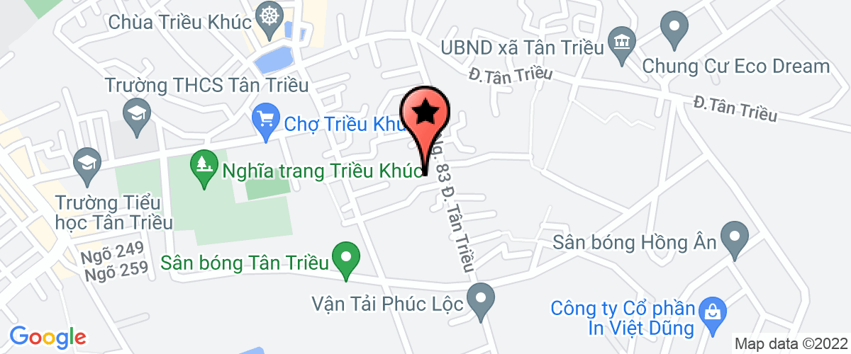Bản đồ đến Công Ty TNHH Xây Dựng Và Thương Mại Thiên Nhật Minh