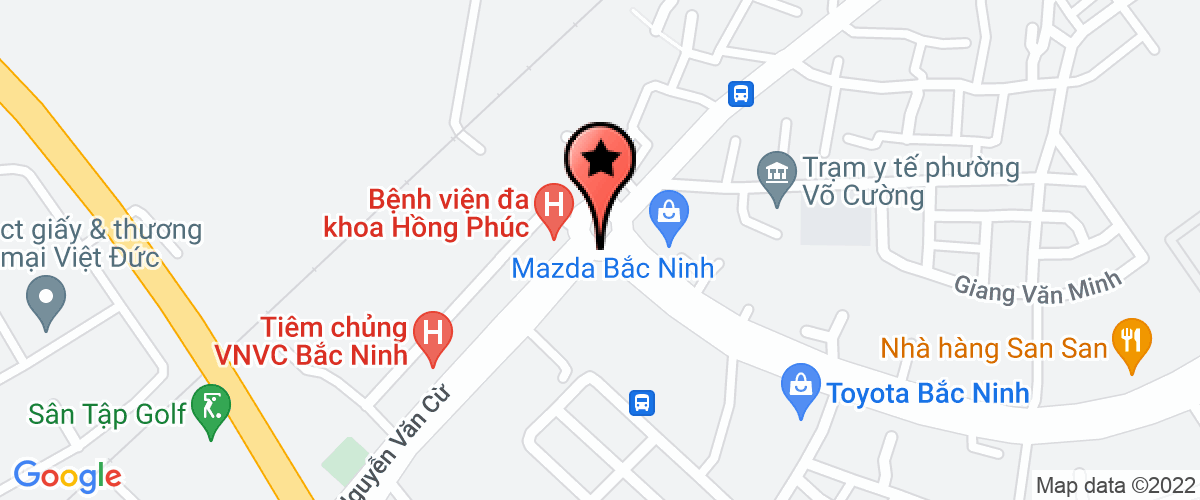 Map go to Bac Ninh Agriculture Technical Supplies Joint Stock Company