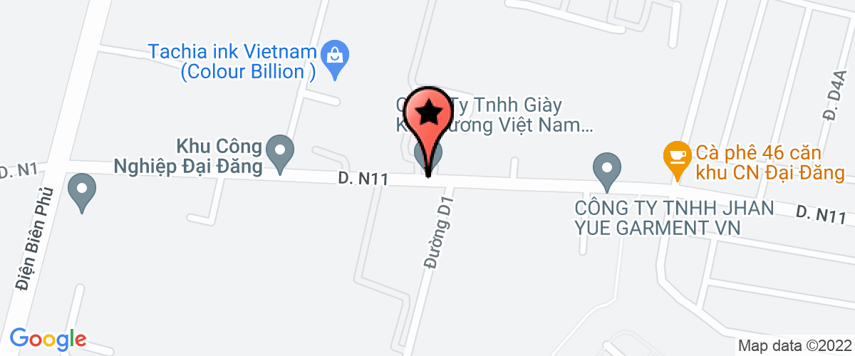 Bản đồ đến Công ty TNHH Giày Huy Xương Việt Nam (Nộp hộ thuế nhà thầu nước ngoài)