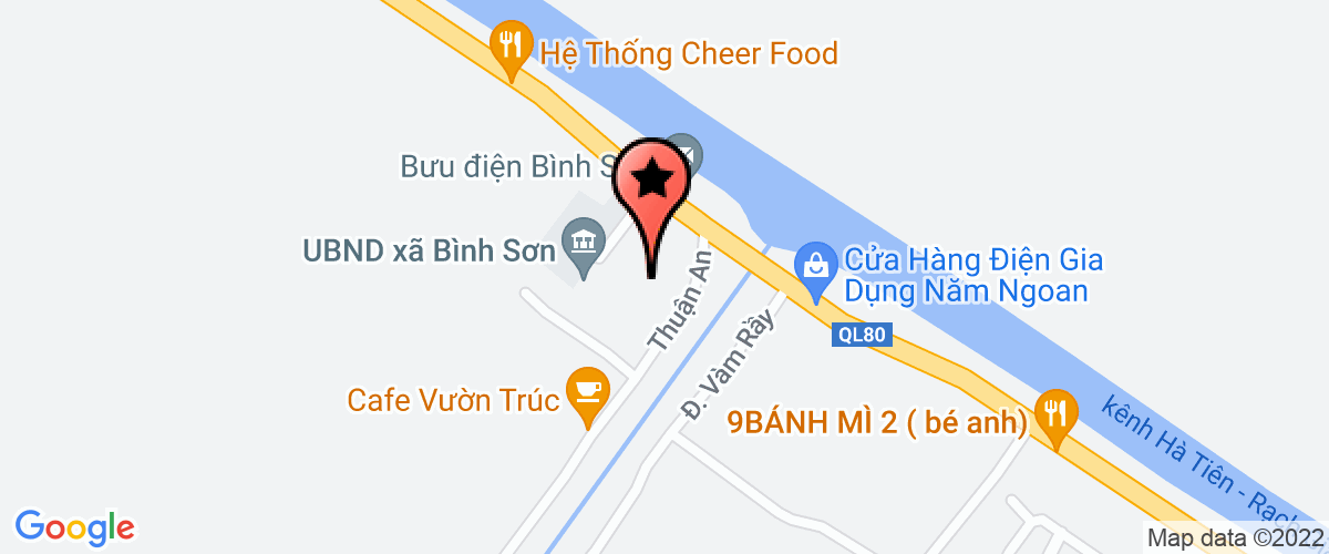 Map go to Thanh Tam Dung Company Limited