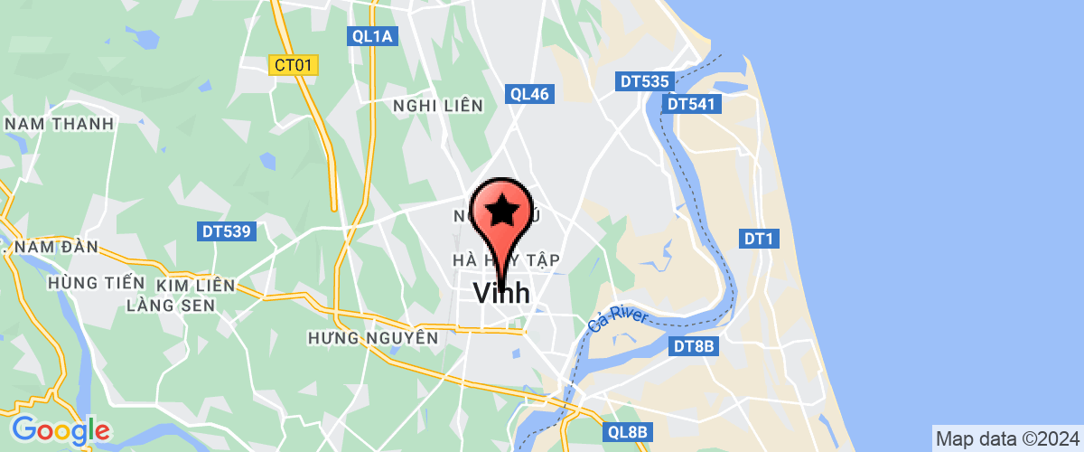 Map go to Vien KSND TP Vinh