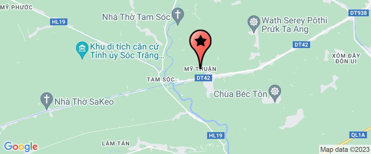 Map go to DNTN Phuoc An