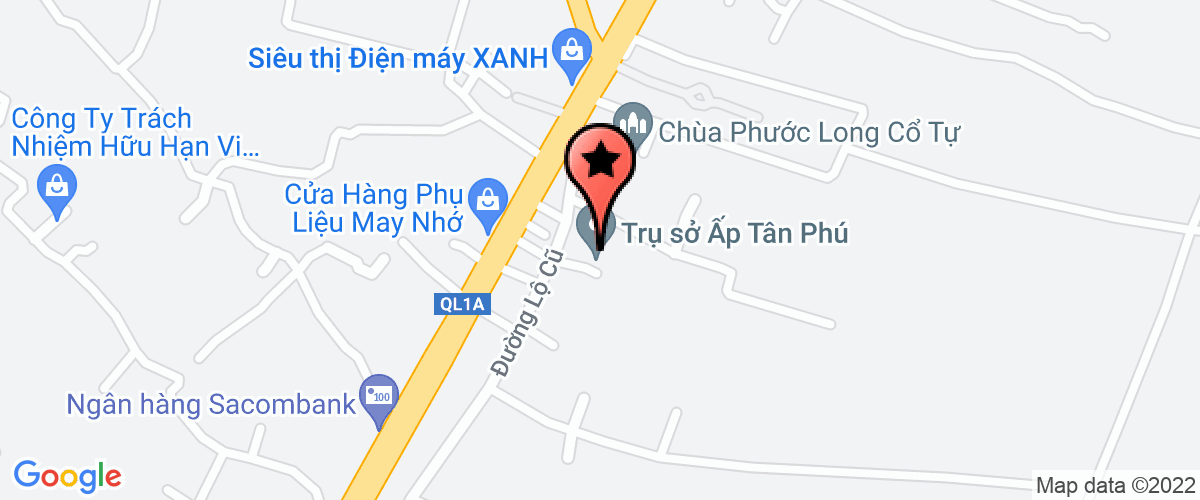 Map go to Tram Xa Tan Huong Medical