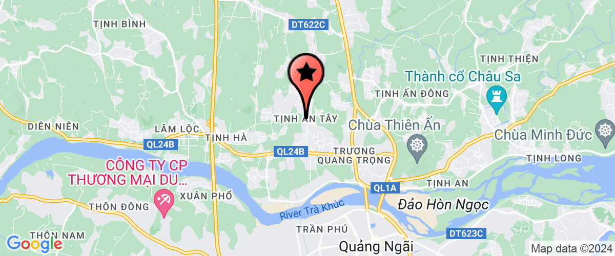 Map go to Benh vien da khoa Son Tinh District