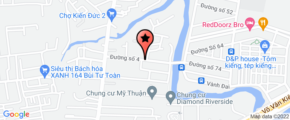 Map go to TM Tv Tk Minh Quan Construction Investment Joint Stock Company