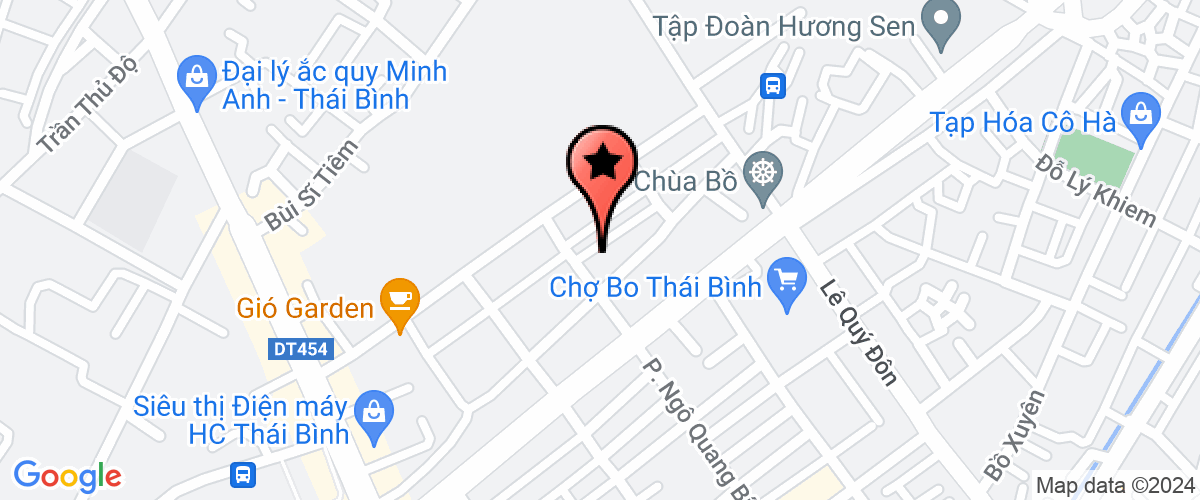Map go to Gia Huy Thai Binh Company Limited