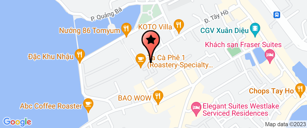 Map go to Tay Ho Business And Investment Company Limited