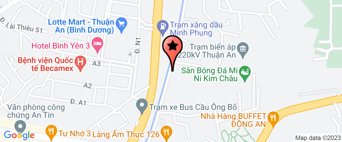 Map go to May Moc  Bao Nguyen Office Equipment Company Limited