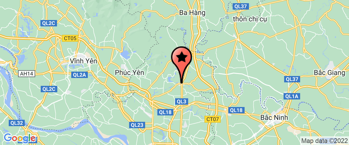 Map go to Thu Trang Trading Import Export Company Limited