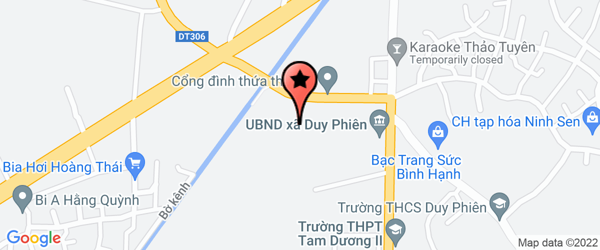Map go to Mau Viet Aluminium Company Limited