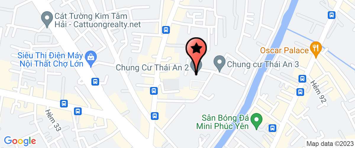 Map go to No Xanh Restaurant Company Limited