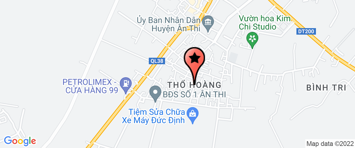 Bản đồ đến UBND TT Ân Thi