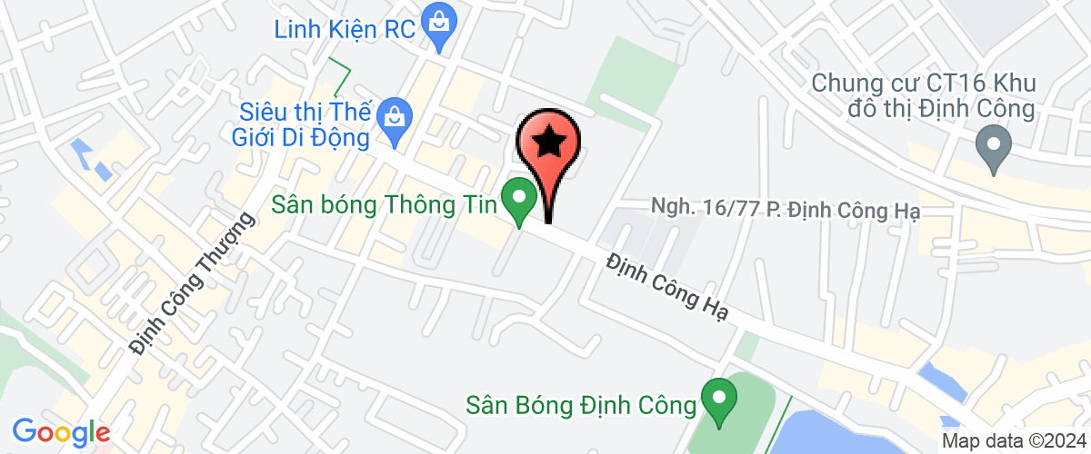 Map go to Trang An International Consultant Joint Stock Company