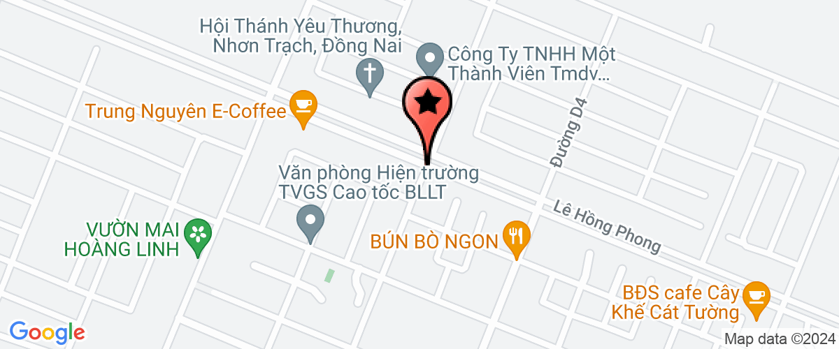 Map go to Great Kingdom Nhon Trach 2 Company Limited