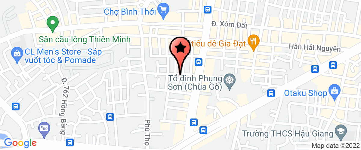 Map go to Ngoc Dao General Clinic Company Limited