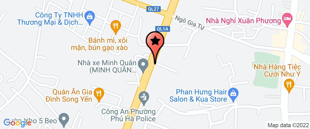 Map go to Quynh Huong Motel Private Enterprise