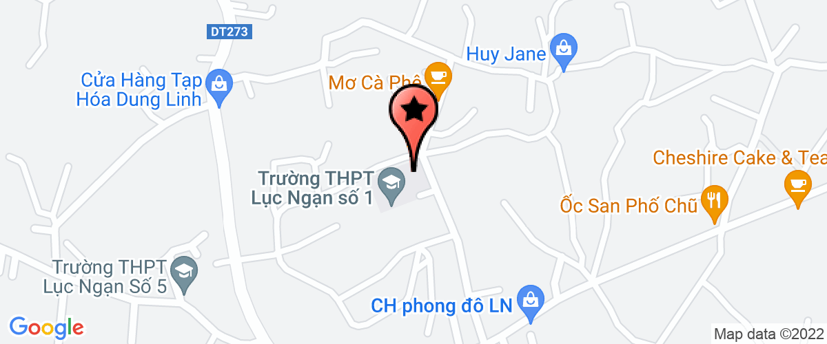 Map go to Luc Ngan Construction And Consultant Joint Stock Company