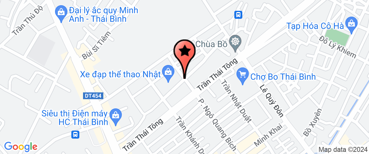 Map go to Vinasat Thai Binh Media Company Limited
