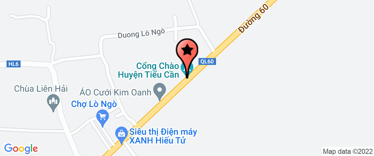 Map go to Thuy Nong Tieu Can District Enterprise