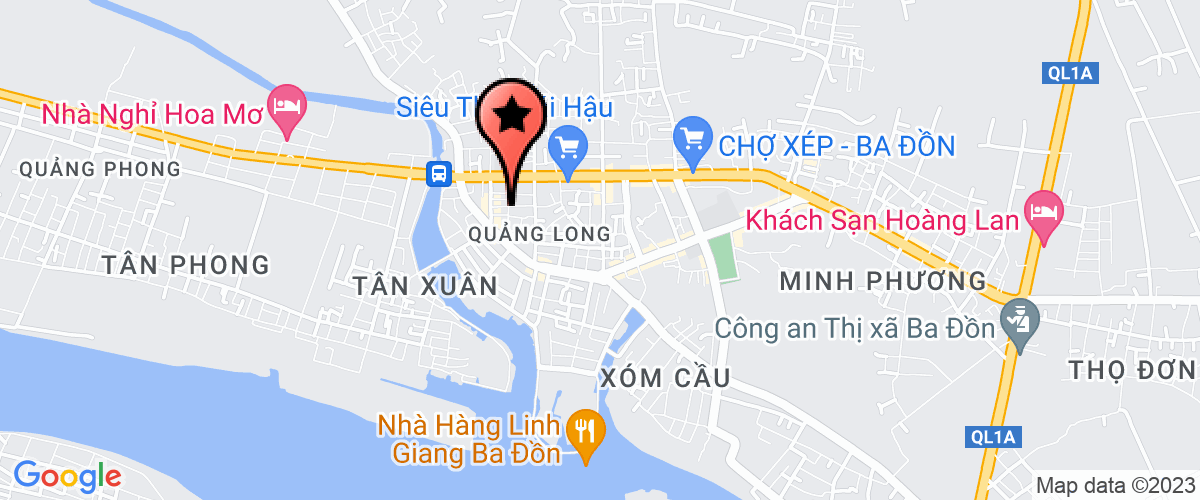 Map go to Tram y te xa Quang Hai